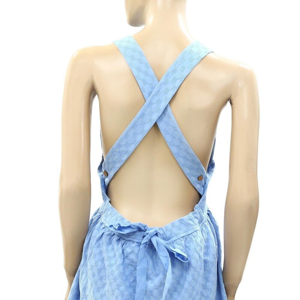 Free People Free-Est Va Va Volume Mini Dress Jacquard Criss-Cross XS NEW 264752 - Picture 7 of 7